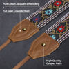 Picture of Padwa Lifestyle 2" Wide Classic Crazy Horse Art Cowhide Head Camera Strap - Jacquard Embroidery Floral Vintage Camera Straps for Photographers Gift, Adjustable Shoulder Neck Strap Fits DSLR Cameras