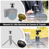 Picture of JJC Cold Shoe Mount Adapter for DJI Mic with 1/4" Screw, Durable ABS Camera Adapter for DJI Mic on Canon Nikon Sony Cameras for Vlogging Video Recording