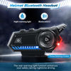 Picture of MAXTO Motorcycle Helmet Bluetooth,Bluetooth 5.3 EDR Wireless Motorcycle Headset Automatic Answer Motorcycle Headset High Sound Quality Headphone(with Tail Light, Three Flashing Modes)