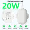Picture of 30ft Power Adapter Compatible with Spotlight Cam Plus/Pro (Battery), Long Flat and Weather Resistant Extension Power Cord for Security Camera, White
