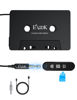 Picture of Elook Cassette to Bluetooth Adapter for Car, 5.1 Bluetooth Receiver Kit for Cassette Aux Adapter with 3.5 MM Auxillary Cable, Black