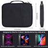 Picture of iPad Pro 12.9 Carrying Case Bag, Padded Tablet Sleeve for iPad Pro 13-in (M4), iPad Air 13-in (M2), Surface Pro 9/8, 12.4 Galaxy Tab S9+/S8+ (Black-12.9)