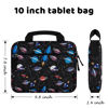 Picture of Choco Mocha 10 Inch Kids Tablet Sleeve Bag for Boys, Kids Tablet Carrying Case for Fire 7, Fire HD 8 Tablet, Kindle Kids Edition, iPad,Toddler Tablet Bag, Rocket Black