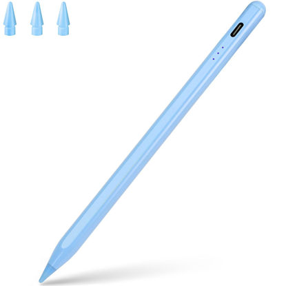 Picture of Stylus Pen for ipad, Active Pencil with Quick Charge, Palm Rejection Tilt Sensor, Magnetic Pen Compatible with 2018-2022 iPad Pro 11"/12.9",iPad 10/9/8/7/6,iPad Mini 5/6,iPad Air3/4/5