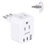 Picture of Italy Travel Power Plug Adapter, Type L Plug Adapter with 2 Outlets 3 USB Ports(2 USB C) for US to Italy Rome Uruguay Chile