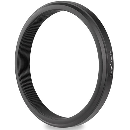Picture of Haoge 49mm Lens UV Filter Adapter Ring for Fujifilm Fujinon X100VI X100V Camera fit 49mm UV CPL ND Filter Fit Original Lens Cap Black LAR-X55B