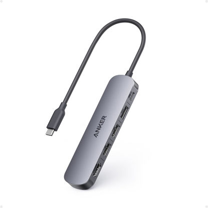 Picture of Anker USB-C Hub (5-in-1), 4K@30Hz HDMI with 100W Max Power Delivery, USB-C and USB-A Data Ports, Compact and Stylish for MacBook, Dell XPS, and More (Charger Not Included)