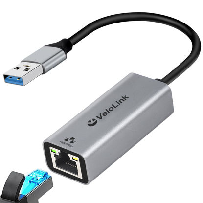 Picture of USB to Ethernet Adapter,Ethernet to USB,USB to RJ45 Converter with 1000Mbps,Gigabit Ethernet to USB Adapter, LAN Network Adapter for Laptop, MacBook,Chromebook,Surface, Desktop,PC and More