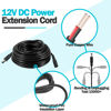 Picture of Tugermoola 2PCS 16FT(5m) 12V DC Power Extension Cord 5.5mm x 2.1mm for Security Camera CCTV, Router, LED Strip Extension Cable DC 12V Power Supply Plug Adapter OLA013