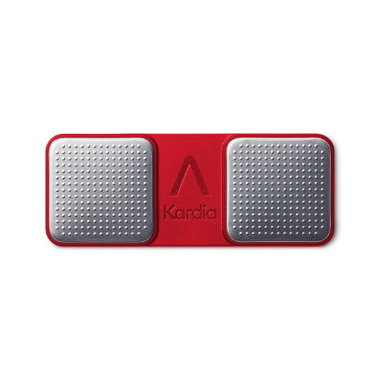 Picture of KardiaMobile RED 1-Lead Personal EKG Monitor - Record EKGs at Home - Detects AFib and Irregular Arrhythmias - Instant Results in 30 Seconds - Works with Most Smartphones - FSA/HSA Eligible