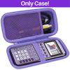 Picture of Lebakort Hard Case Compatible with Texas Instruments TI-84 Plus CE/TI-84 Plus/TI-Nspire CX II CAS/TI-Nspire CX II/TI-83 Plus/TI-89 Titanium/TI-85 / TI-86 Color Graphing Calculator (Iris Purple Case)