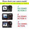 Picture of ULBTER Screen Protector for DJI OSMO Action 3 Camera + Lens cap Cover, 0.3mm 9H Hardness Tempered Glass Protector, Anti-Scrach Anti-Fingerprint Anti-Bubble [2+6 Pieces]