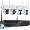 Picture of [Dual Lens WiFi6 & 10X Hybrid Zoom ] Wireless Security Camera System Outdoor: 360° Auto Tracking 4PCS 6MP PTZ Camera for Home Security 10CH Expandable 4K DVR CCTV Security Camera System with 1TB HDD