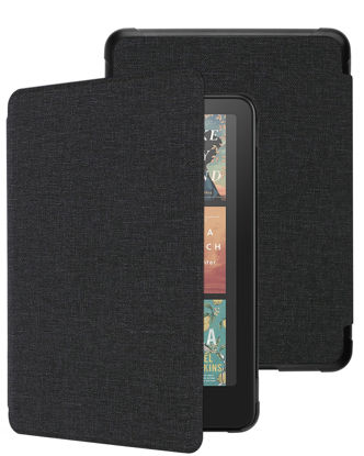Picture of WALNEW Case for 7" All-New Kindle Paperwhite 12th Gen 2024 and Kindle Colorsoft Signature Edition, Premium PU Leather Protective Cover for Kindle Paperwhite with Auto Wake/Sleep (Black)