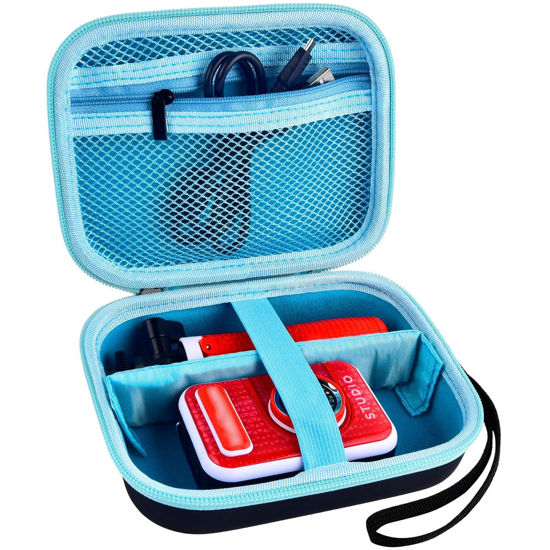 Picture of Kids Camera Case for VTech KidiZoom Creator Cam HD Video Camera/ for KODAK Printomatic Digital Instant Print Cameras Toys, Carrying Storage Organizer Bag Also Holds Tripod Accessories(Box Only-Black