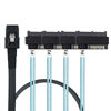 Picture of WLGQ Internal Mini SAS SFF-8087 36 Pin to 4X SAS 29Pin SFF-8482 Hard Disk SAS Cable with sata Power Port 3.3FT（1m）