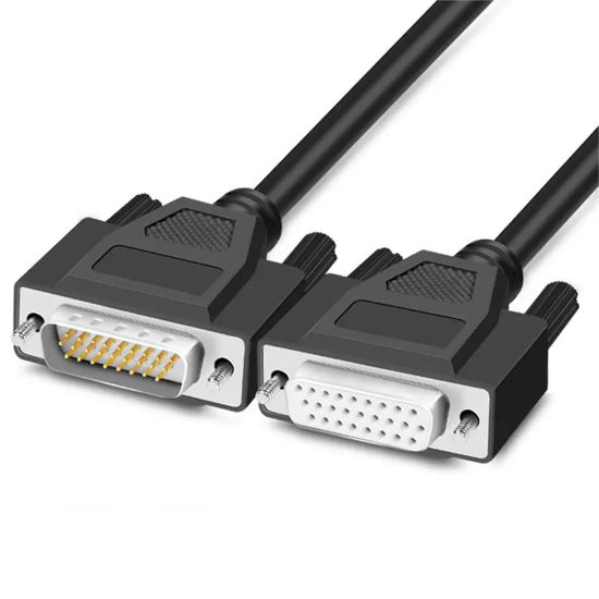Picture of Jienk 5ft DB26 RS232 3Row 26Pin Serial Extension Cable, Male to Female 26-Pin Gold Plated Connecter Straight Through Cord for Mechanical Equipment CNC Computers