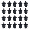 Picture of Ruiwaer 20PCS Black DC6.35MM Microphone Socket Dust Plug Socket Dust Cover an ti-Dust Jack Plug Stopper Cap Accessories Audio Jack PC DVD Microphone Socket Dust Cover