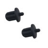 Picture of Ruiwaer 20PCS Black DC6.35MM Microphone Socket Dust Plug Socket Dust Cover an ti-Dust Jack Plug Stopper Cap Accessories Audio Jack PC DVD Microphone Socket Dust Cover