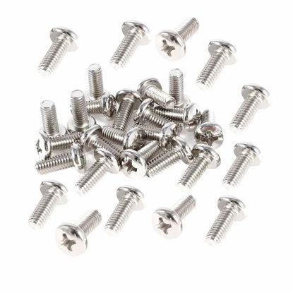 Picture of bnafes 40 Pieces VESA Computer TV LCD Monitor Stand Bracket Mounting Screw M4x10mm