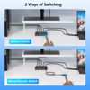 Picture of USB 3.0 HDMI KVM Switch 1 Monitors 2 Computers, 4K@60Hz KVM Switch, USB Switch, KVM Switches for 2 Computers Sharing Monitor Keyboard Mouse Printer, Included 2 HDMI Cables 2 USB Cables and Controller