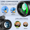 Picture of 12x60 Monocular Telescope High Powered with Smartphone Adapter Tripod and Portable Bag, Larger Vision Monoculars for Adults with BAK4 Prism & FMC Lens, Suitable for Bird Watching Hiking Travel