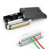 Picture of JUXINICE Small DB37 Male Breakout Connector Solderless, D-SUB 37 Pin Adapter Connector Adapter Board，DB37 Connector to Terminal Board Signal Module