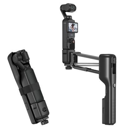 Picture of Tomat Osmo Pocket 3 Handheld Stabilizer Storage Protective Case Mini Z-Axis Anti-Shake Handle Grip Holder for DJI Pocket 3 Foldable Adapter Accessories with 1/4 Threaded Hole