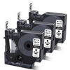 Picture of Compatible DYMO D1 Label Tape Black on Clear Replace for DYMO Label Maker Refills 45010 S0720500, 1/2Inch x 23Ft for Dymo LabelManager 160 210D 280 360D Label Maker, 3-Pack