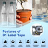 Picture of Compatible DYMO D1 Label Tape Black on Clear Replace for DYMO Label Maker Refills 45010 S0720500, 1/2Inch x 23Ft for Dymo LabelManager 160 210D 280 360D Label Maker, 3-Pack