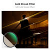 Picture of K&F Concept 82mm Gold Streak Effect Lens Filter (2mm) 28 Multi-Coated High Definition Anamorphic Light Flare Effect Filter for Camera Lens (Nano-X Series)