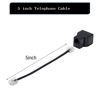 Picture of Ubramac Phone Line Splitter, Telephone Splitter,with RJ11 6P4C Plugs,Suitable for Telephone,Fax Machine,Biacke 2-Pack