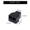 Picture of Ubramac Phone Line Splitter, Telephone Splitter,with RJ11 6P4C Plugs,Suitable for Telephone,Fax Machine,Biacke 2-Pack