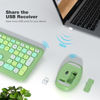 Picture of MOFII Wireless Keyboard and Mouse Combo Silent, Slim Compact 2.4G USB Full Size Wireless Mouse and Keyboard Combo, Cute 110 Keys Keyboard for PC, Notebook, MacBook, Tablet, Laptop, Windows System