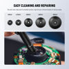 Picture of NEEWER 6 in 1 Lens Sucker Kit, Camera Lens Repair Tool IC Pick Up Vacuum Lens Suction Pen with 5 Interchangeable Suction Cups & Cleaning Cloth for Lens Repair and Cleaning, HW-40