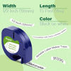 Picture of 6 Pack Label Maker Tape Replacement for Dymo LetraTag Refills Paper White 1/2" x 13' Dymo Label Maker Refills Tape 12mm, Compatible with Dymo LetraTag 100H Plus LT-100T and LT-200B