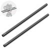 Picture of NEEWER 15mm Rod (16"/40cm Long, 2 Pack), Aluminum Alloy Extendable 15mm Extension Rods for 15mm LWS Rod Rail System Shoulder Rig Video Rig Baseplate, SR024