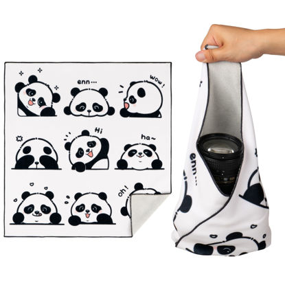 Picture of Walking Way Protective Wrap, Self-Adhesive Magic Cloth Camera Wrap, Universal Storage Cloth, Anti-Scratch, Dustproof, Washable Lens Pouch for DSLR, Smartphones, Laptops, Cosmetic, Household Items