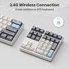 Picture of Kisnt Wireless Number Pad, 34 Key 2.4GHz Rechargeable Mechanical Numpad,Gateron Red Switches Hot Swappable Numeric Keypad with PBT Keycaps for Laptop, Mac, PC Desktop