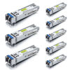 Picture of 10Gtek 1.25G SFP 1000Base-LX Transceiver, 1310nm SingleMode Fiber Module, up to 10 km, for Cisco GLC-LH-SMD/SFP-GE-L, Meraki MA-SFP-1GB-LX10, Ubiquiti UniFi UF-SM-1G, TP-Link TL-SM311LS, Pack of 8