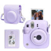Picture of CAIYOULE Mini 12 Case Purple for Fuji Instax Mini 12 Camera Case PU Leather Carrying Bag with 64 Pocket Mini Photo Album，No Camera，Lilac Purple