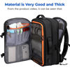 Picture of Rcrirth Carry On Travel Backpack for Airplanes | 40L Suitcase Backpack Luggage Business Weekender Bag - Expandable Travel Backpack Carry On Flight Approved for Men Women - Black