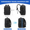 Picture of Rcrirth Carry On Travel Backpack for Airplanes | 40L Suitcase Backpack Luggage Business Weekender Bag - Expandable Travel Backpack Carry On Flight Approved for Men Women - Black