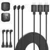Picture of delilyn 3Pack 10ft/3m Power Cable and Adapter for Blink Outdoor 4 (4th Gen), Blink Outdoor/Indoor (3rd Gen)&Blink XT/XT2, Weatherproof Flat Charger Extension Cable with Micro USB Adapter