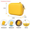 Picture of Elonbo Carrying Case for KODAK Mini 2 Retro 4PASS Portable Photo Printer, Digital Instant Print Camera Travel Bag Storage Holder, Mesh Pocket Fits Printing Paper, Cable, Yellow
