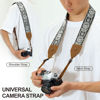 Picture of Padwa Lifestyle 2" Wide Classic Crazy Horse Art Cowhide Head Camera Strap - Jacquard Embroidery Floral Vintage Camera Straps for Photographers Gift, Adjustable Shoulder Neck Strap Fits DSLR Cameras