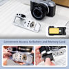 Picture of JJC Metal Hand Grip Handgrip Secure L-Shape Bracket for Fuji Fujifilm X-M5 XM5 Camera, Silicone Side Handle, Anti-Slip Pad, Arca Swiss Plate & 1/4’’-20 Hole, No Effect on Battery & Card Use, Silver