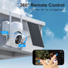Picture of Outdoor Security Camera Wireless, 360° PTZ Remote Wireless Cameras for Home Security Solar Powered, 2K Solar Security Camera with Spotlight Color Night Vision, PIR Sensor, 2-Way Audio, 2 Pack