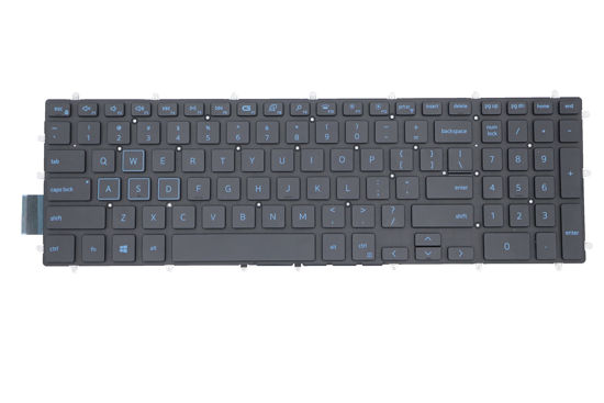 Picture of Replacement Keyboard for Dell G5 5500 5587 5590, G5 SE 5505, G7 7588 7590 7790, G3 3579 3779 3590 Series Game Laptop, Dell G5 5587 Replacement Keyboard with Blue Frame with Backlit US Layout