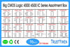 Picture of Gernal Big CMOS Logic 4000 4500 IC Series Assortment Box 24 Types, 96 pcs, CD4001 CD4011 CD4017 CD4028 CD4027 CD4040 CD4051E CD4060 CD4073 CD4081 CD4511 CD4516 CD10106 etc.